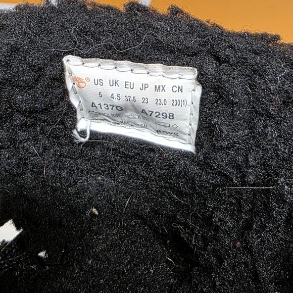 Timberland Winter Black Nubuk  Chillberg Waterproof Mid Boots US5 Juniors - Picture 8 of 12